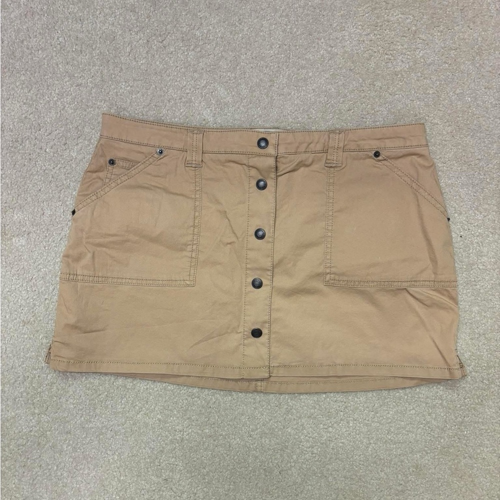Abercrombie & Fitch Tan Cargo Skirt